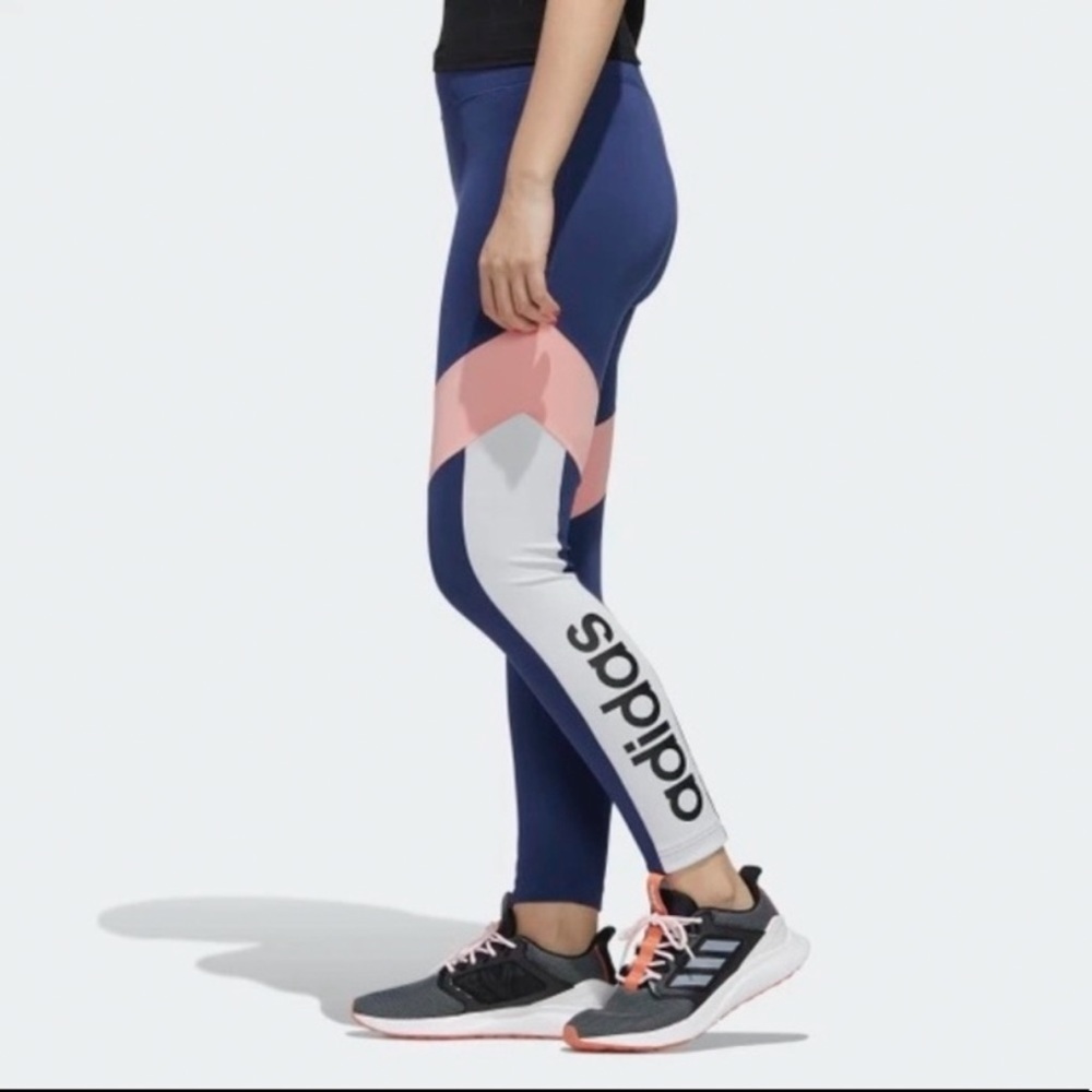 Adidas Color Block High Rise 7/8 Tights - Picture 6 of 8